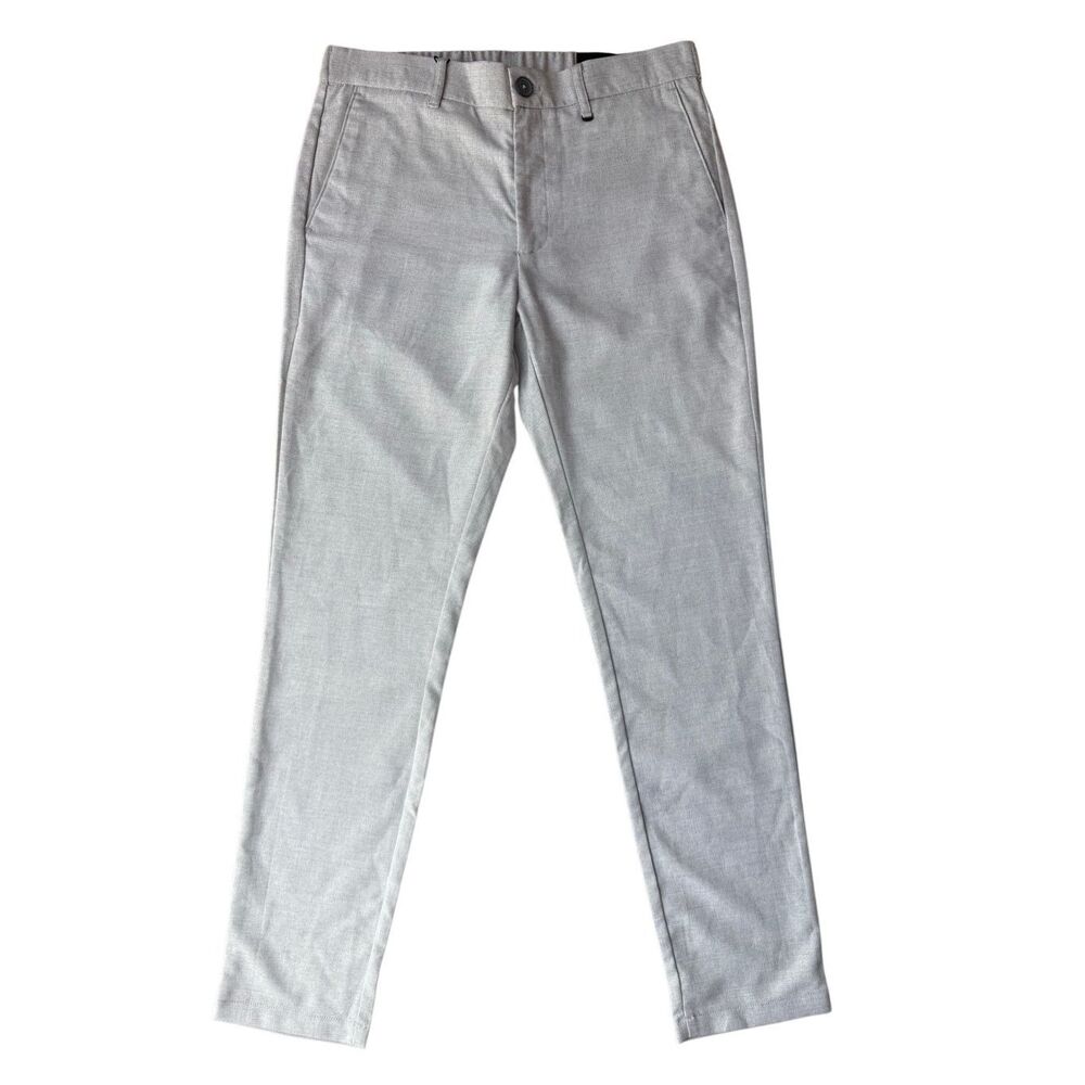 Denim & Flower Men’s Light Gray AMS Slim Leg Pants Size L/34X30”